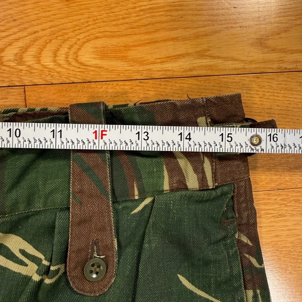Rhodesian Brushstroke Camo Cargo Pants Mens 31x29 Military Tactical Trousers VTG